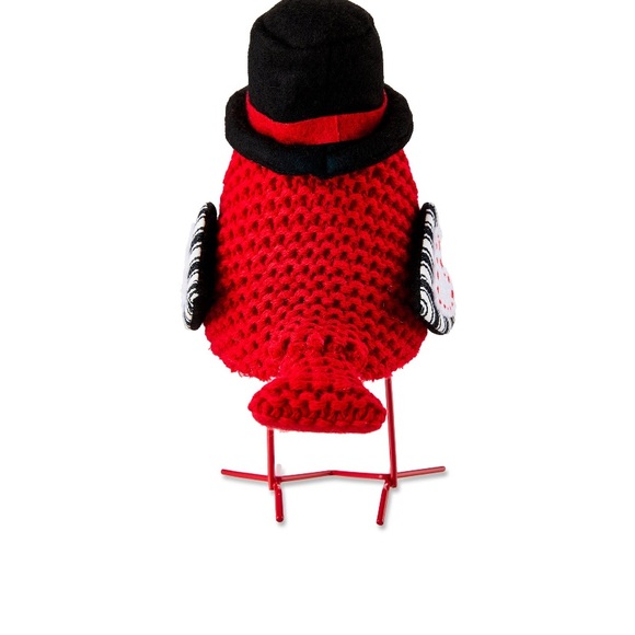 Way to Celebrate Valentine’s Day fabric Bird with black tabletop decoration. - Picture 4 of 8